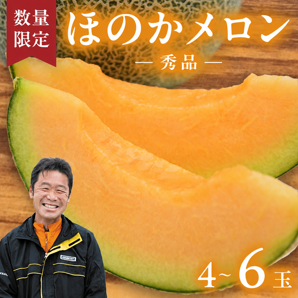 【先行予約 2026年5月下旬以降発送開始】  ほのかメロン 秀品（ 赤肉 ） 4玉 ～ 6玉 (2L～3L)  メロン 果物 フルーツ 甘い 茨城県 茨城県産 期間限定 数量限定 産地直送 農家直送 [AV001ya]