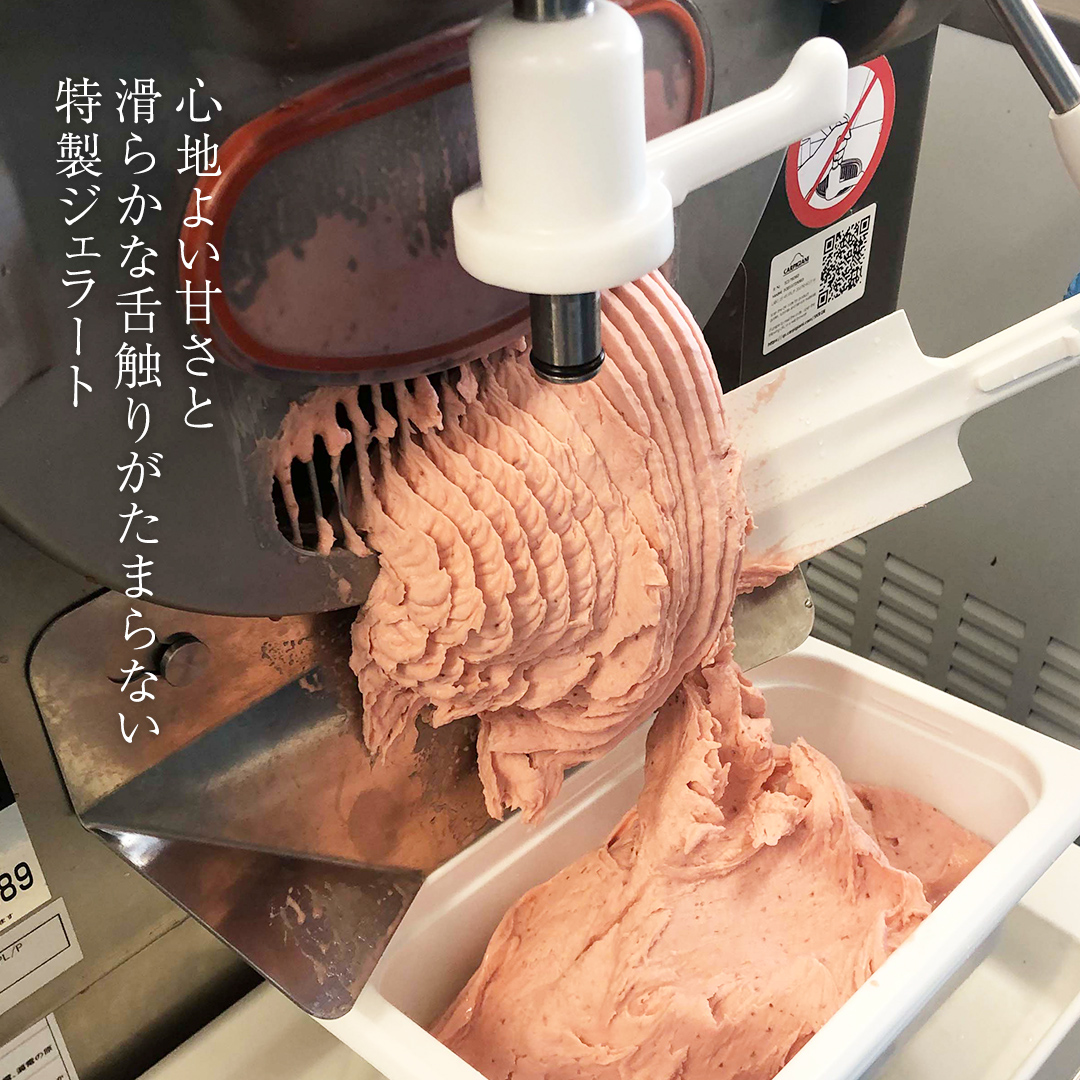 大地の恵み！！ 特製 ジェラート ( いちご ・ 和梨 各1個 ) 計 2000ml アイス デザート スイーツ ふるさと納税 10000円 梨 苺 イチゴ 旬 [AU102ya]