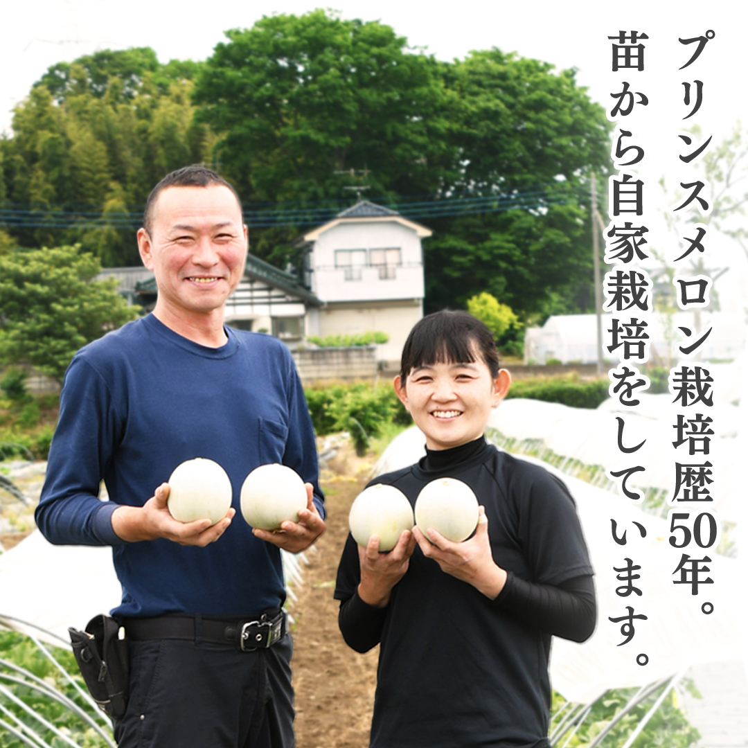 プリンスメロン ( 7～8玉 入り) 1箱 約 5kg フルーツ 果物 くだもの お取り寄せ 茨城県産 産直 直送 【 先行予約 2026年5月下旬以降発送 】【 令和8年産 】【 農家直送 】【 昭和の大衆メロン 】 [AX020ya]
