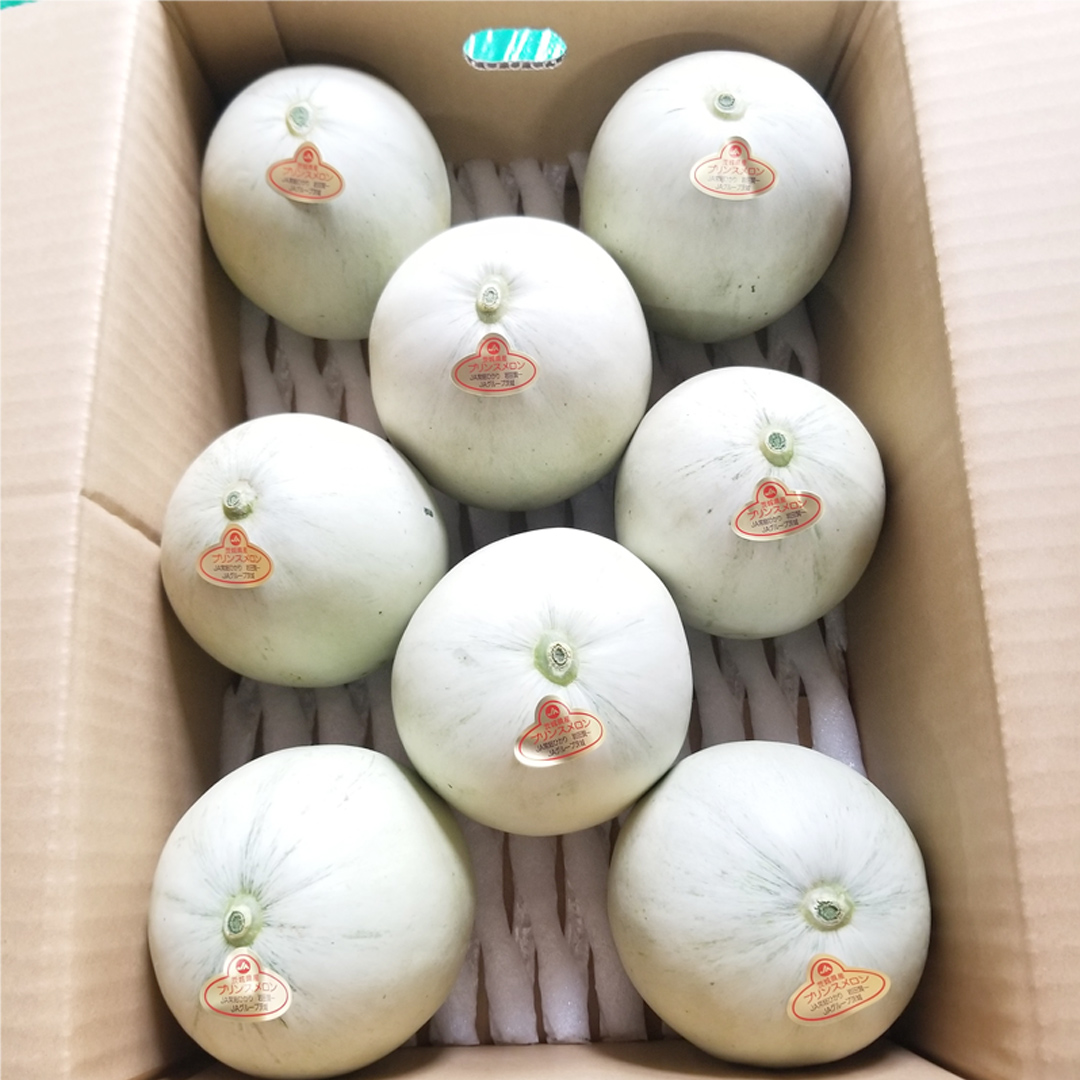 プリンスメロン ( 7～8玉 入り) 1箱 約 5kg フルーツ 果物 くだもの お取り寄せ 茨城県産 産直 直送 【 先行予約 2026年5月下旬以降発送 】【 令和8年産 】【 農家直送 】【 昭和の大衆メロン 】 [AX020ya]
