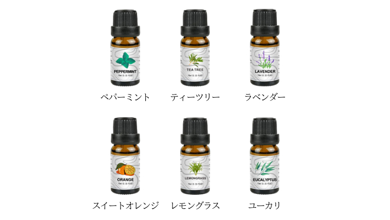 エッセンシャルオイル 天然100％ 精油 10ml × 6本 ( ペパーミント