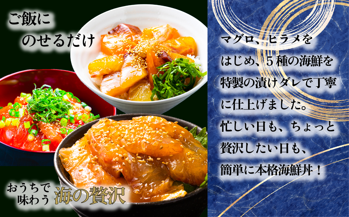 海鮮漬け丼5種セット 5パック [SZRY]  [AU136ya]