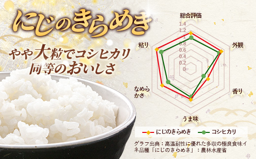令和7年産 茨城県産 にじのきらめき 15kg（5kg×3袋） ／ お米 精米 新米 旨味 安心 美味しい 茨城県 五霞町