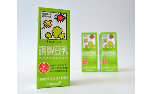 【定期便12回】【合計200ml×54本】調製豆乳200ml  ／ 飲料 キッコーマン 健康 大豆 調整豆乳 栄養 大豆たんぱく タンパク質 パック 飲み切り 定期便 茨城県 五霞町