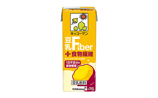 【新発売】キッコーマン 豆乳＋食物繊維 【合計200ml×54本】 ／ 豆乳飲料 ソイミルク 健康 さつまいも風味 ファイバー プラス 豆乳 大豆 パック セット 定番 おやつ 人気 飲み切り おすすめ 茨城県 五霞町【価格改定】