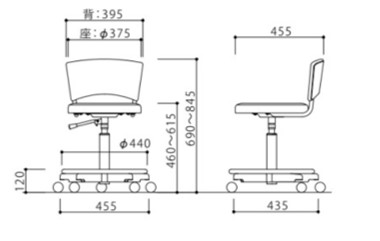 マルチスツール WS235W-VPI (ピンク) - レザー ビニールレザー 革 マルチ スツール 椅子 イス 学習用 コンパクト 抗菌 耐アルコール 防汚 ピンク 茨城県 五霞町