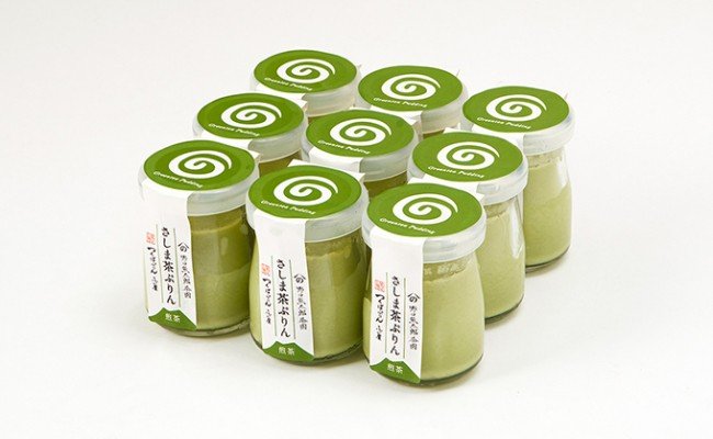 老舗茶園の特製スイーツ さしま茶ぷりん９個セット（ぷりん専門店つくばぷりんとコラボ！）