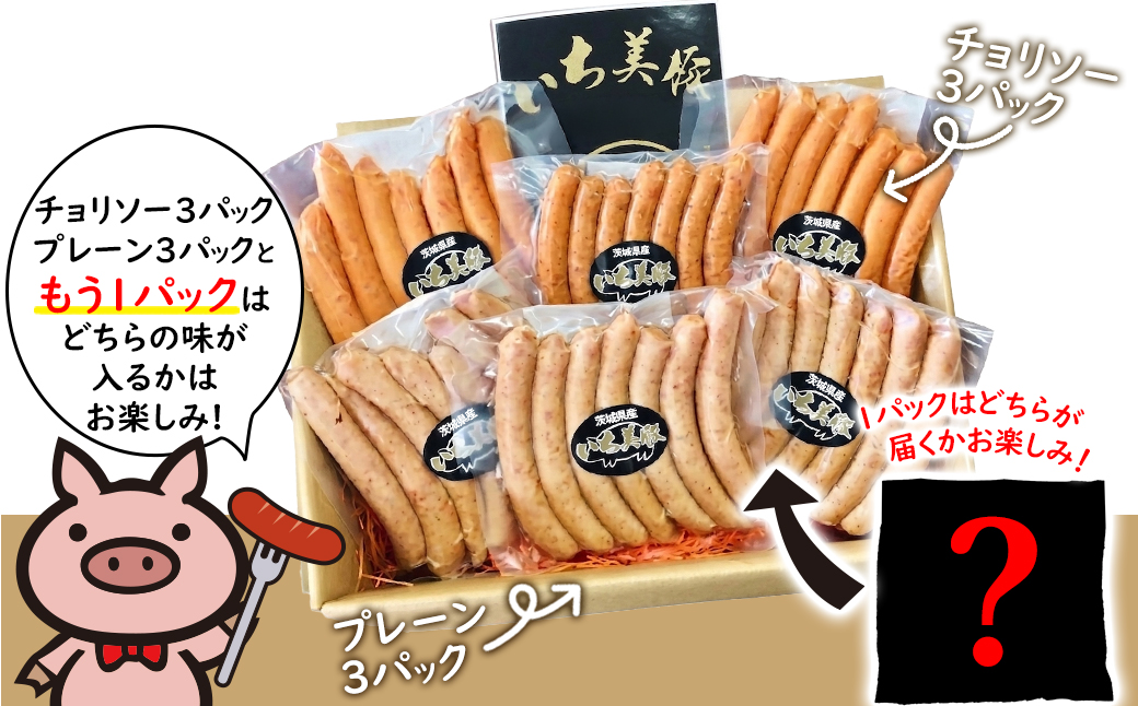 小分けで便利！いち美豚手作りウインナー 200g×7パック（合計1.4kg）肉 豚 ソーセージ ウインナー アウトドア キャンプ バーベキュー 国産 S6