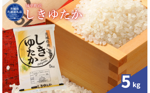 しきゆたか 5kg（茨城県共通返礼品・城里町産） / 米 こめ コメ お米 おこめ しきゆたか 白米 精米 ごはん ご飯 令和7年産 5kg 茨城県 城里町 利根町