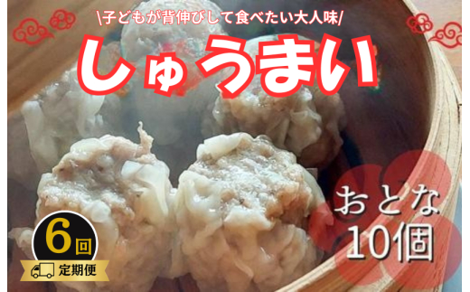 《6回定期便》手作り点心の店　Syun358.　しゅうまい（おとな）10個