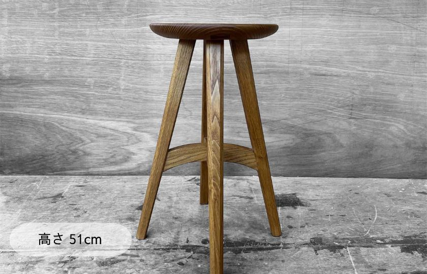 【限定品】割れ止め入りスツール（栗） / スツール 椅子 いす イス 家具 木工品 木製