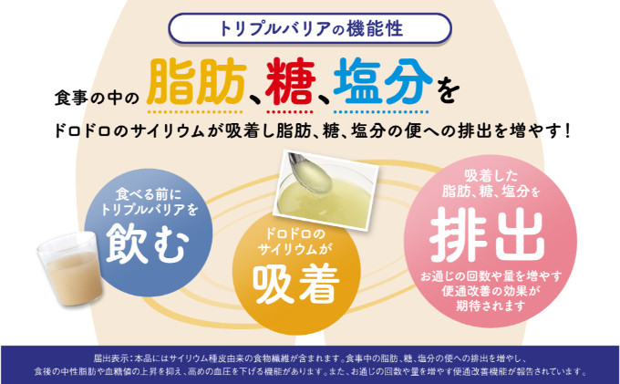 トリプルバリア 青りんご味 30本入 日清食品 サプリメント サプリ nisshin 機能性表示食品 中性脂肪 血糖値 血圧 下げる 水に溶かす ドリンク スティック 健康 健康食品 美容 栃木 栃木県 鹿沼市