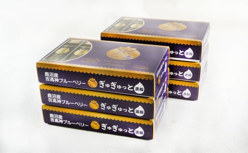 無添加 砂糖不使用 のぎゅぎゅっと 100％ 濃縮 ブルーベリードリンク 6箱 （50ml×30本） 果汁飲料 野菜飲料 ブルーベリージュース