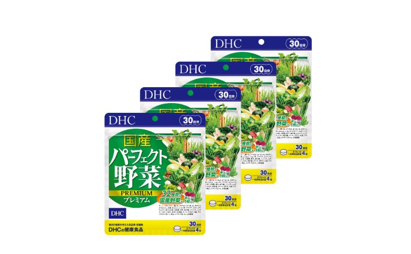 DHC 国産パーフェクト野菜 プレミアム 30日分 4個セット（120日分） 健康食品 サプリメント