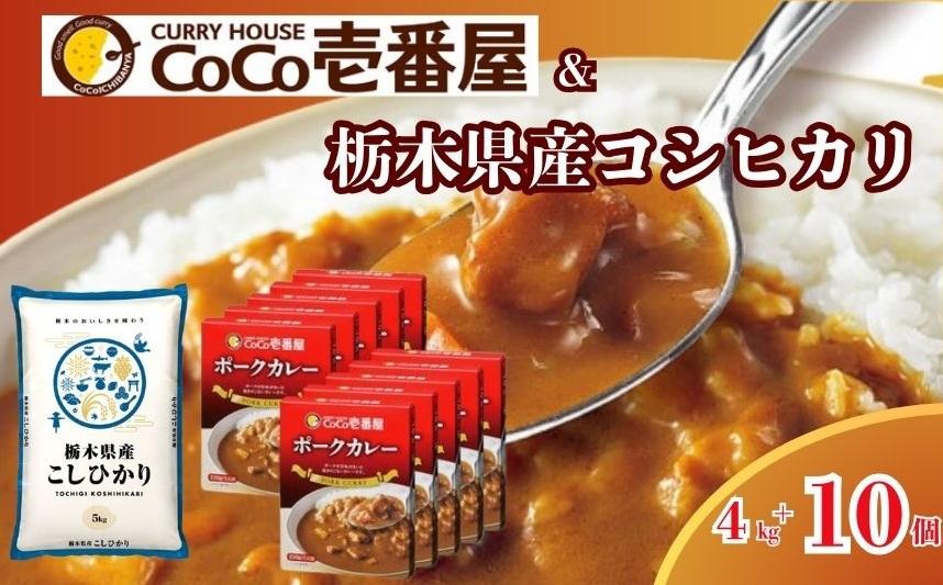 【定期便3回】限定 ポークカレー と コシヒカリ の 贅沢セット！ 選べる 定期便 こしひかり 米 お米 個数  | ココイチ レトルトカレー [栃木県共通返礼品] | レトルト カレー  美味しい ココイチ 非常食 簡単 ストック ふるさと納税 栃木県 矢板市 人気 定番 一人暮らし