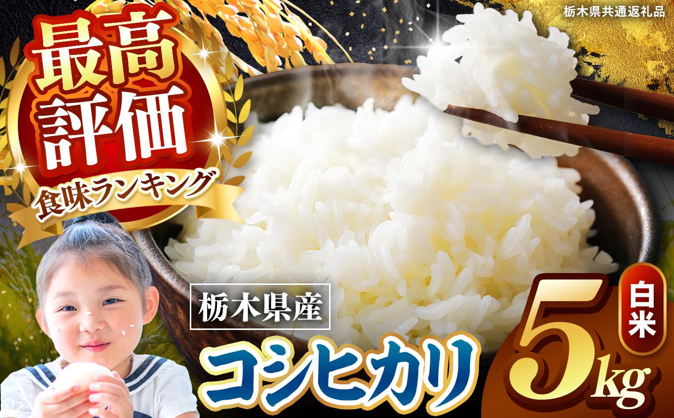 栃木県産 こしひかり 白米 5kg 2026年 先行予約 | 栃木県 矢板市