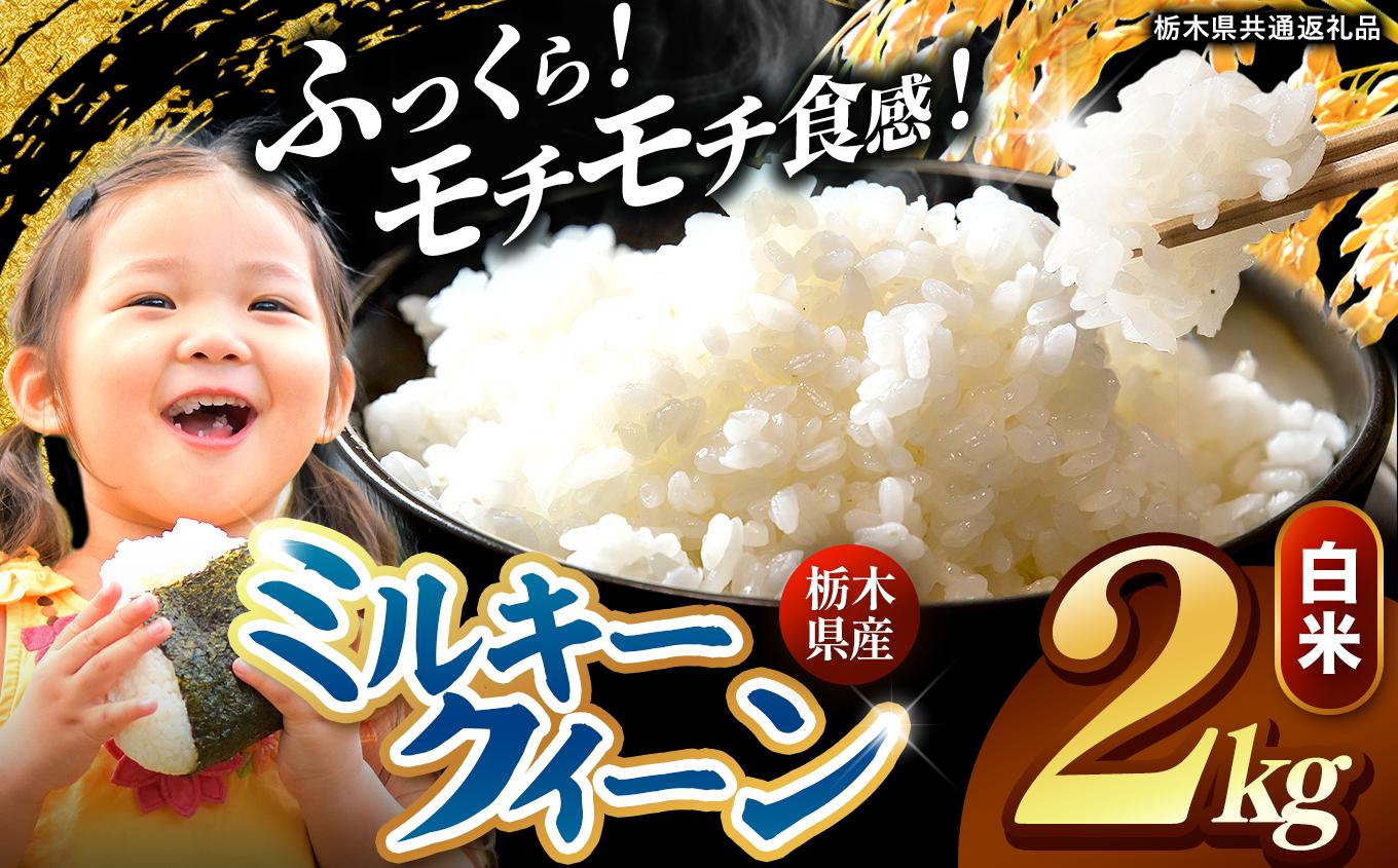 栃木県産 ミルキークイーン 白米 2kg 2026年 先行予約 | 栃木県 矢板市