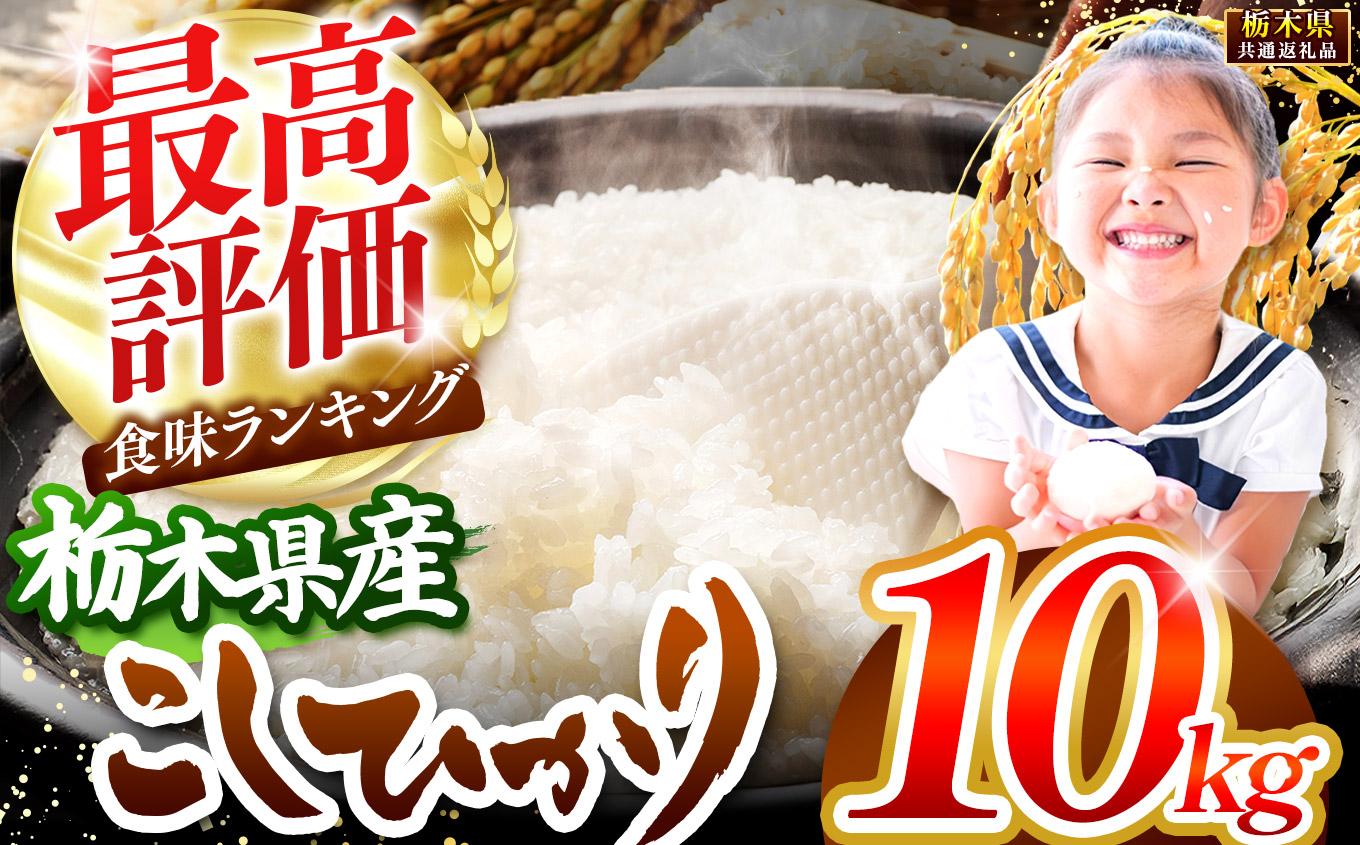 栃木県産コシヒカリ白米 10kg【栃木県共通返礼品】