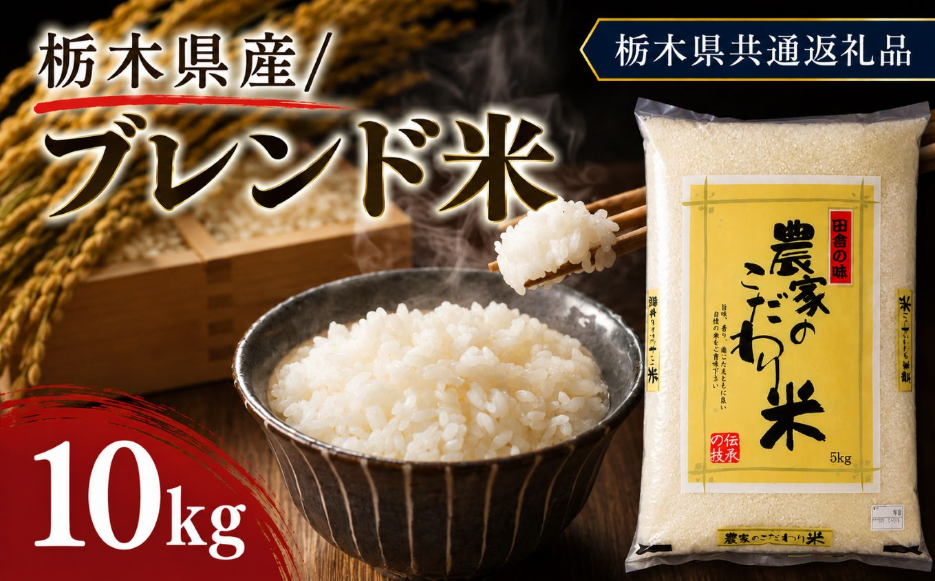 栃木県産 お米 白米 ブレンド米 10kg | 栃木県 矢板市　栃木県共通返礼品