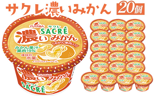 ◇期間限定◇サクレ濃いみかん 20個セット ｜ フタバ食品 アイス かき氷 デザート ※離島への配送不可
