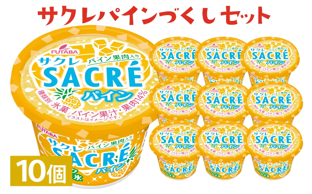 サクレパインづくしセット　10個｜アイス かき氷 シャーベット デザート　※着日指定不可　※離島への配送不可