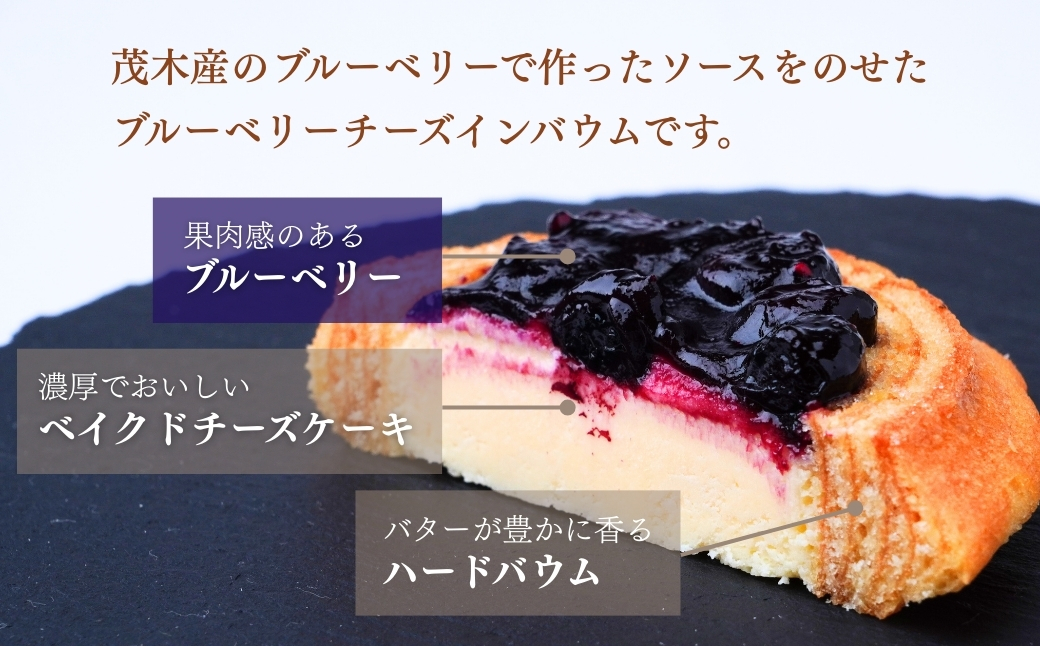 バウムクーヘン茂木町産米粉100%使用 チーズ＆ブルーベリーバウムセット 10個(5個×2種) | バームクーヘン スイーツ コシヒカリ 米粉 チーズ ブルーベリー グルテンフリー 発酵 バター コーヒー ベイクドチーズケーキ 洋菓子 ヌン活 お菓子 ギフト 贈答用 プレゼント 箱詰め 箱入り 詰め合せ  濃厚 紅茶 冷凍 酸味 地元産 もちもち 道の駅 もてぎプラザ 栃木県 茂木町