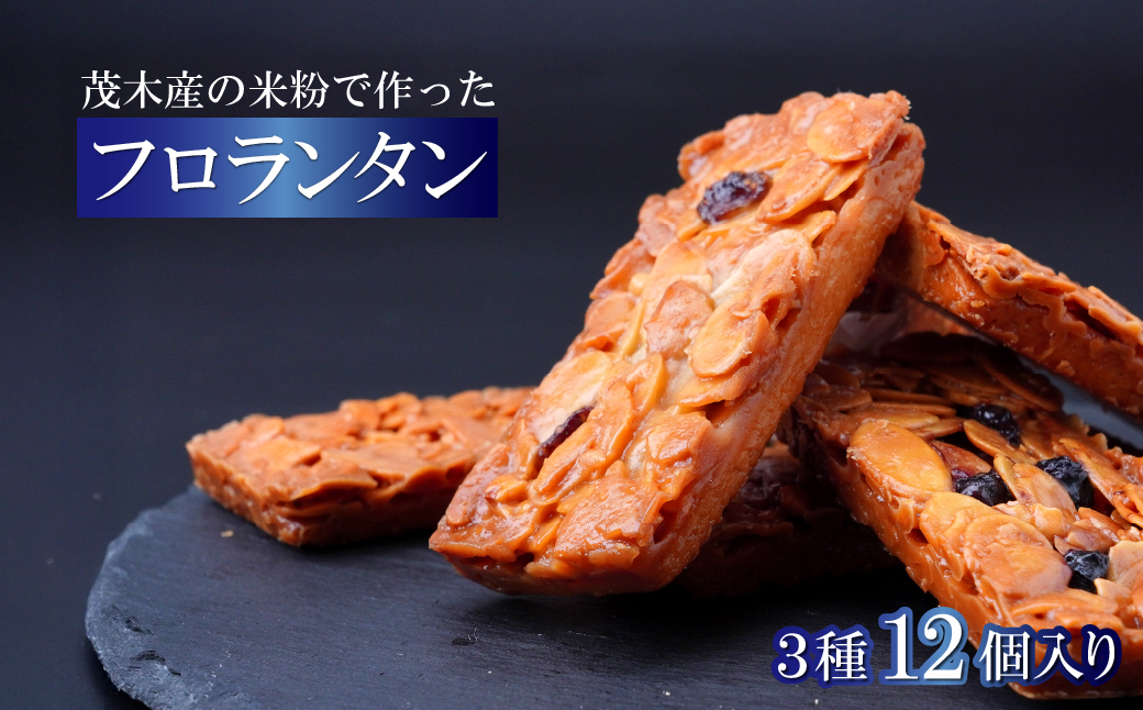 フロランタン 茂木町産米粉100% 12個 セット | 米粉 コシヒカリ 手土産 お土産 ギフト プレゼント ナッツ クッキー キャラメル 焼き菓子 常温 焼菓子 いちご ブルーベリー グルテンフリー コーヒー バター アーモンド もてぎプラザ 栃木県 茂木町