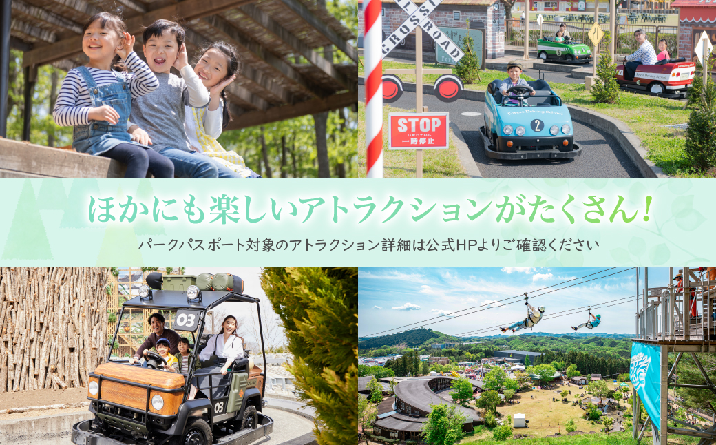 モビリティリゾートもてぎ 入場+パークパスポート（大人１名分）| パーク アスレチック テーマパーク ジップライン キャンプ アトラクション 森 立体迷路 迷路 クルマ バイク 巨大ネット カート バイク バーベキュー 自然体験 夏休み 親子 遊ぶ 子連れ 森遊び サーキット ホンダモビリティ 栃木県 茂木町