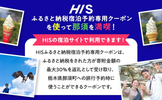 HISふるさと納税宿泊予約専用クーポン（栃木県那須町）9,000円分｜宿泊 宿泊券 旅行 旅行券 旅券 クーポン 旅 トラベル お出かけ 温泉 宿泊予約 HIS 那須 〔D-11〕