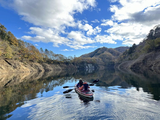 矢の目ダム湖のカヌー半日体験ツアー（シングル） 大人ペアチケット ｜ 那須 チケット 利用券 ペア アクティビティ カヌー 体験 那須 栃木県 那須町〔P-233〕