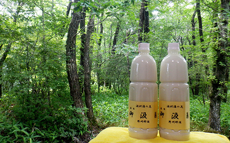 液状湯の花 濃縮 「御汲湯」1000ml×4本〔C-61〕