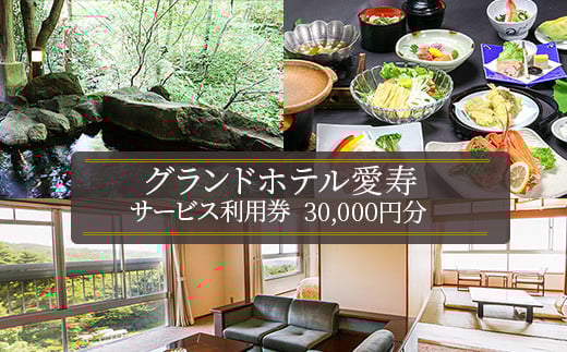グランドホテル愛寿サービス利用券（30,000円分）｜ 宿泊 旅行 チケット 宿泊券 旅行券 露天風呂 観光 国内旅行 那須 栃木県 那須町〔G-8〕