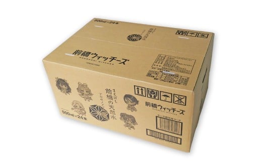 水 ミネラルウォーター 前橋ウィッチーズラベル 500ml 24本×1箱 24本 合計12L | 飲料水 みず ナチュラル ミネラルウォーター 天然水 軟水 長期保存 備蓄 防災  水 ミネラルウォーター ペットボトル 長期保存水 備蓄水 備蓄用 非常災害備蓄用 災害用 避難用品 防災グッズ 国産 群馬県 前橋市