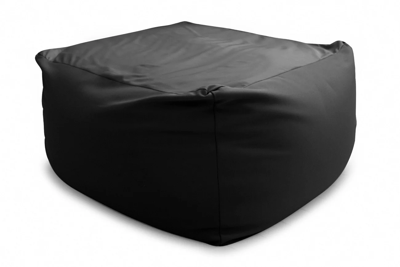 ビーズクッション　キューブＬ【ブラック】