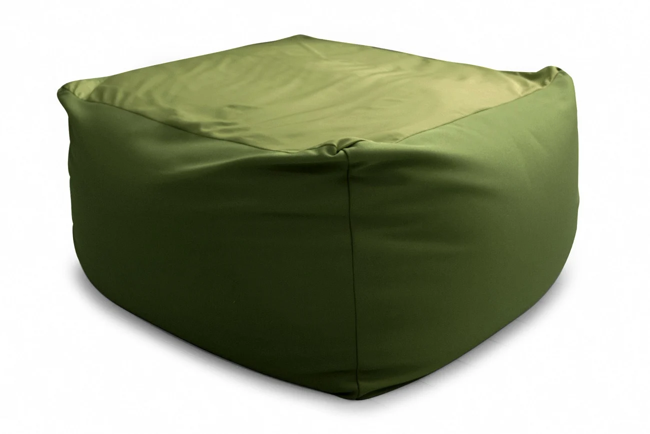 ビーズクッション　キューブＬ【グリーン】