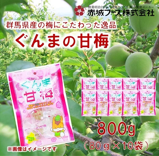 群馬県産の梅にこだわった逸品「ぐんまの甘梅」  | 梅 うめ カリカリ梅 青梅 国産 おやつ おつまみ 駄菓子 甘酸っぱい 個包装 前橋市 群馬県