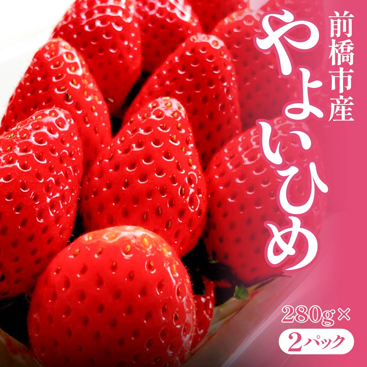 やよいひめ 280g×2パック 2027年 先行予約 | いちご イチゴ 苺 やよいひめ 甘い おいしい ギフト プレゼント 贈答用 ご褒美 贅沢 群馬県 前橋市