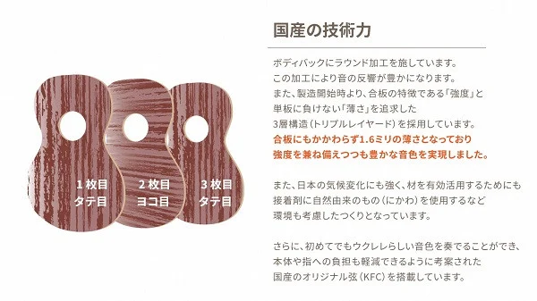 Famous　ウクレレ(FS-1G)｜ 国産 楽器 音楽 弦楽器 演奏 ウクレレ ベース おすすめ 初心者 入門 上級者 マホガニー チューニング ソプラノ アルト