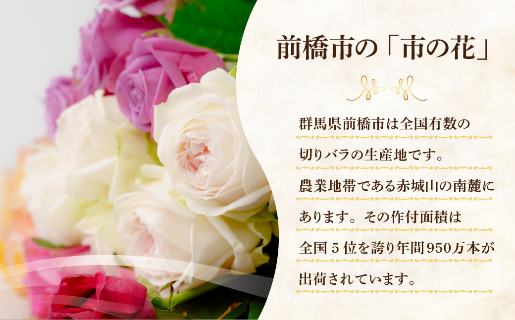前橋産バラ (お任せ20本)｜ばら バラ 花 プレゼント 贈答 群馬県 前橋市