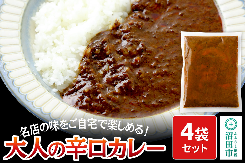 みのや 大人の辛口カレー 4袋セット