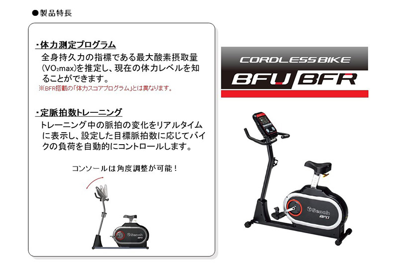 コードレスバイクBFU BR891000 株式会社セノテック