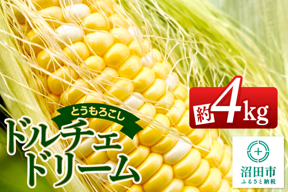《7月下旬〜9月上旬発送》とうもろこし ドルチェドリーム 約4kg（8〜12本） 山口いちご園