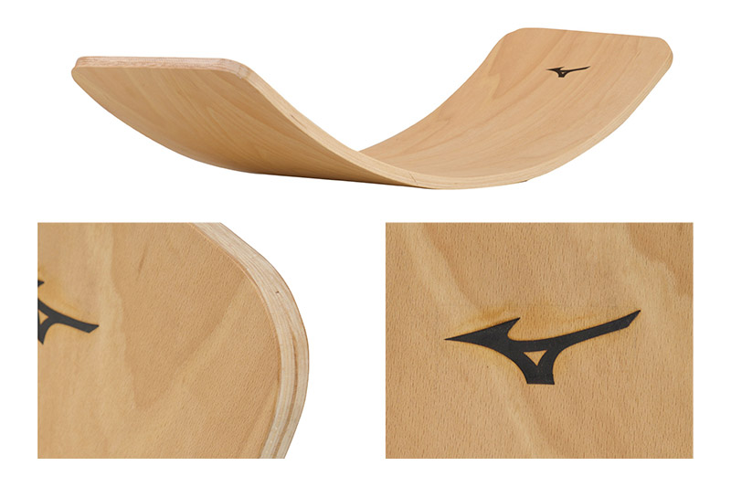 《納期1〜3ヶ月目安》《3月31日受付終了》mizuno（ミズノ）木製バランスボード C3JETA0456 株式会社セノテック [ストレッチ 体幹 トレーニング 柔軟 全身 運動 フィットネス 運動不足 インナーマッスル コアマッスル]