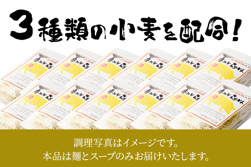 関麺 支那そば 上州麦豚入り辛みそらぁめん 12個