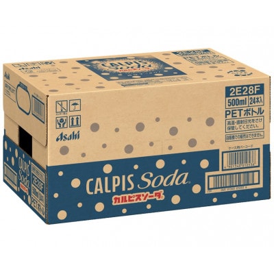【2ヵ月毎定期便】『カルピスソーダ』PET500ml　24本　隔月全6回【4011135】