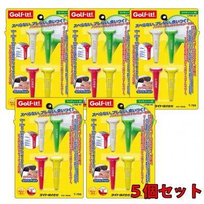 ライト　ライティー45(4本入×5個)蛍光　T-769　ノンスリップテクノロジー　ゴルフティー【1689567】