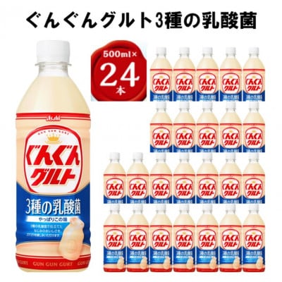 【2ヵ月毎定期便】『ぐんぐんグルト』3種の乳酸菌PET500ml　24本　隔月全6回【4011136】