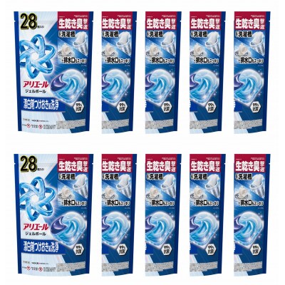 P&G　アリエールジェルボールプロ　つめかえハイパージャンボサイズ(28個入り)10個【1591399】