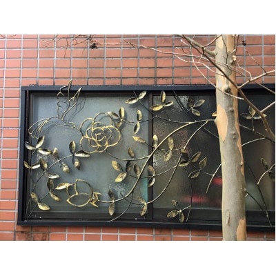 オーダーメイド  窓の格子 後付け【鉄の造形作品】【配送不可地域：離島】【1391130】