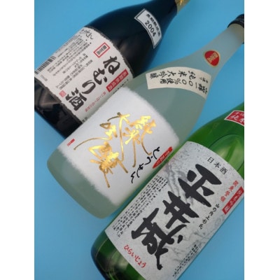 【藤岡地酒 松屋D】手造りとうせん純米大吟醸+平井城純米吟醸酒+長期熟成酒ねむり酒3本セット【1390247】